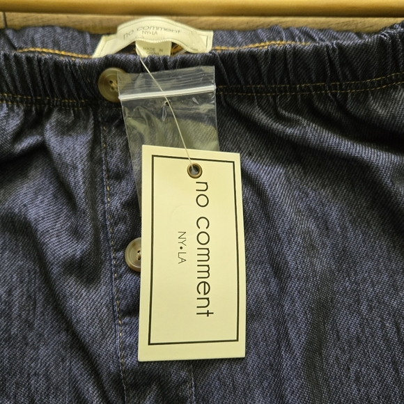 No Comment Ny La Women's Medium New With Tags Navy Button-Down Dress - Picture 6 of 13